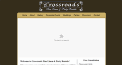 Desktop Screenshot of crossroadslinenrentals.com